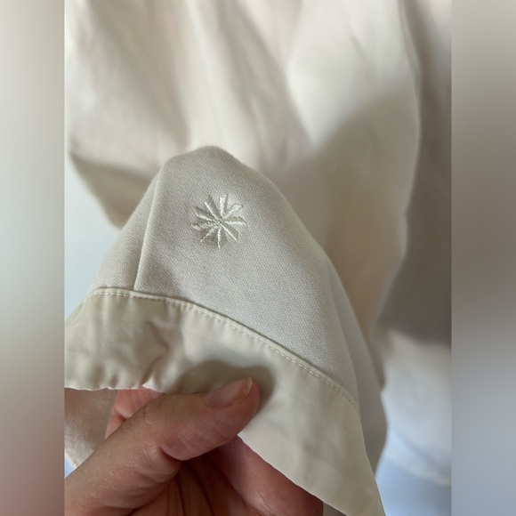 NWOT Athleta Triumph Hybrid Wide Crop Length Pants Drawstring Waist White XL - Picture 12 of 13